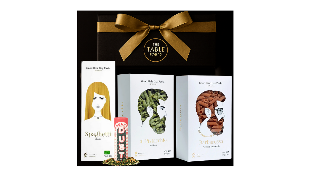 Pasta Night & Pasta Dust – 4-Piece Gift Set (2 Artisan Pastas, Spaghetti & Pasta Dust Seasoning)