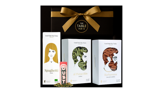 Pasta Night & Pasta Dust – 4-Piece Gift Set (2 Artisan Pastas, Spaghetti & Pasta Dust Seasoning)