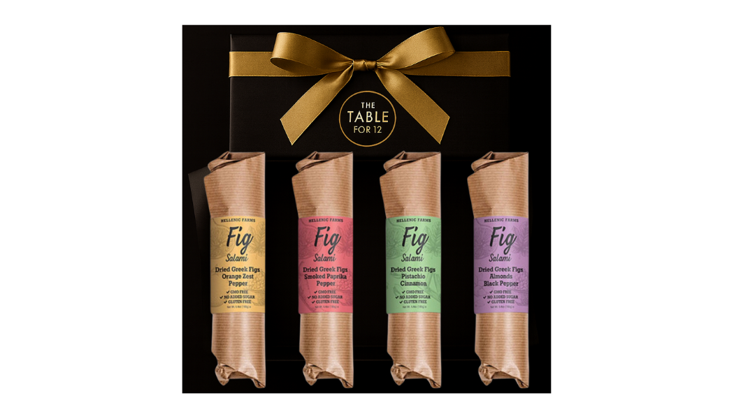 Fig "Salami" made with sun-dried figs in Greece