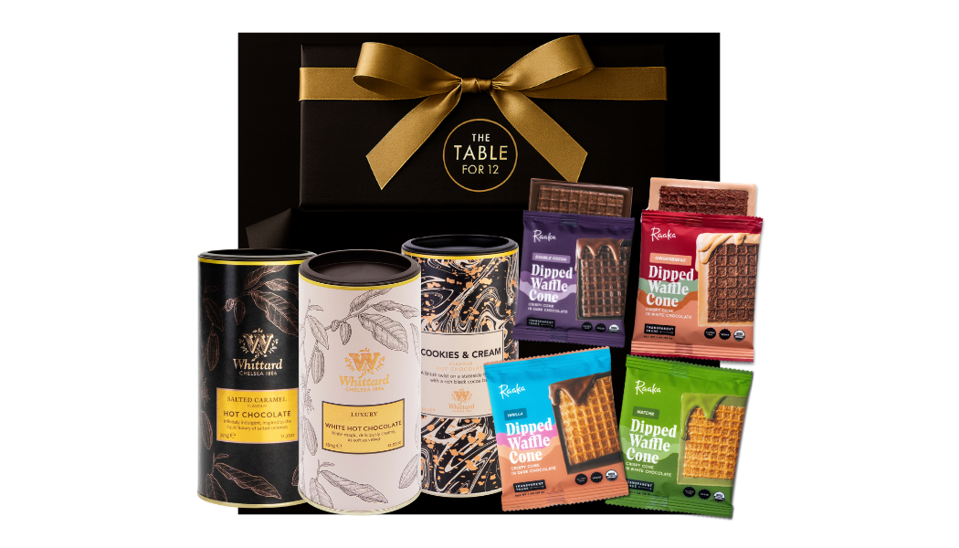 Gourmet Hot Cocoa & Dipped Waffle Cone Gift Set (7-Piece Cozy Collection)