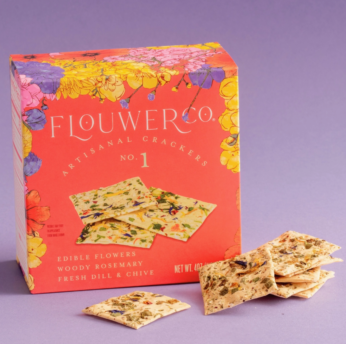 Premium Spice Blends & Edible Flower Cracker Gift Set (4-Piece Set)