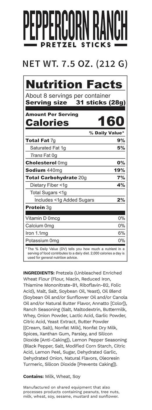 Gourmet Bold Flavored Pretzel Sticks - Tasting Gift Set (5 unique flavors)