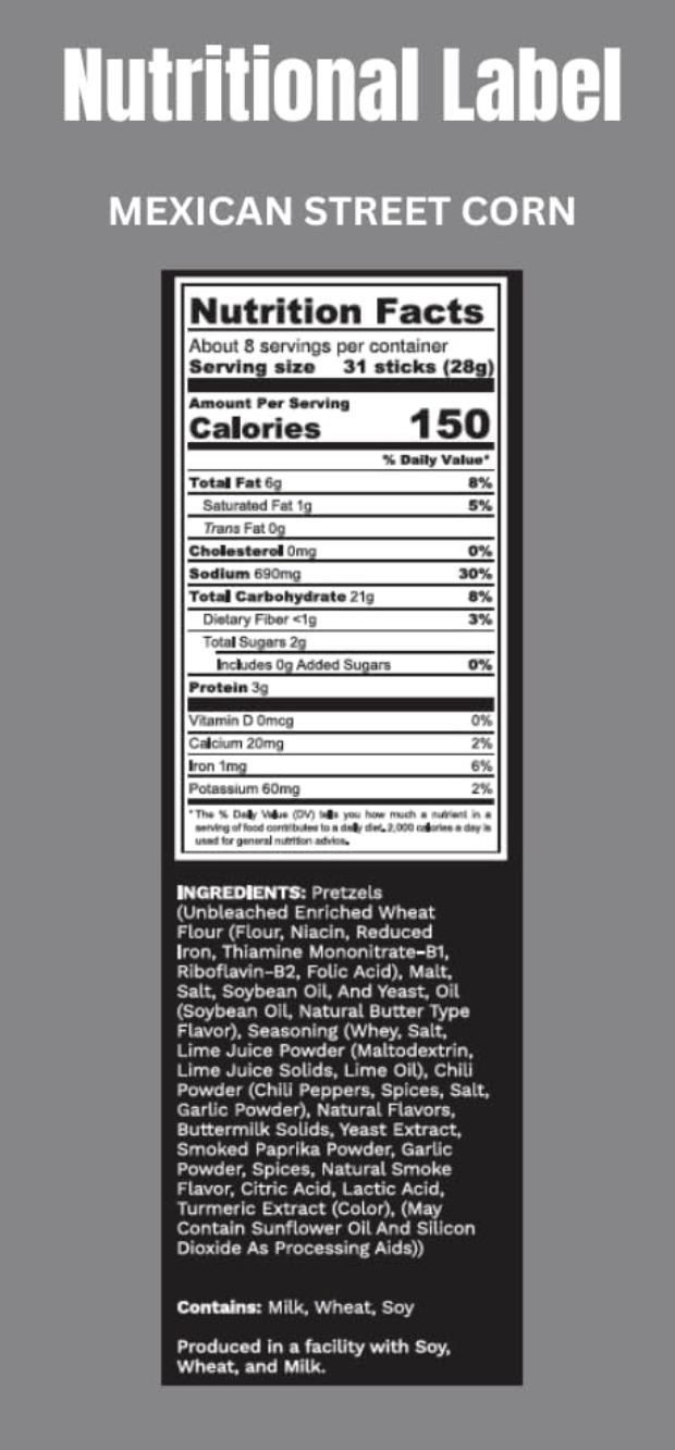 Gourmet Bold Flavored Pretzel Sticks - Tasting Gift Set (5 unique flavors)